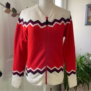 State Of Elevenate 100% Lambswool Zipper Women's Sweater Cardigan (Size S)